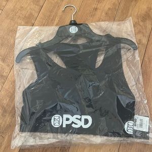 PSD black Sports Bra